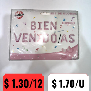 Set de Globos "Bienvenidos/as