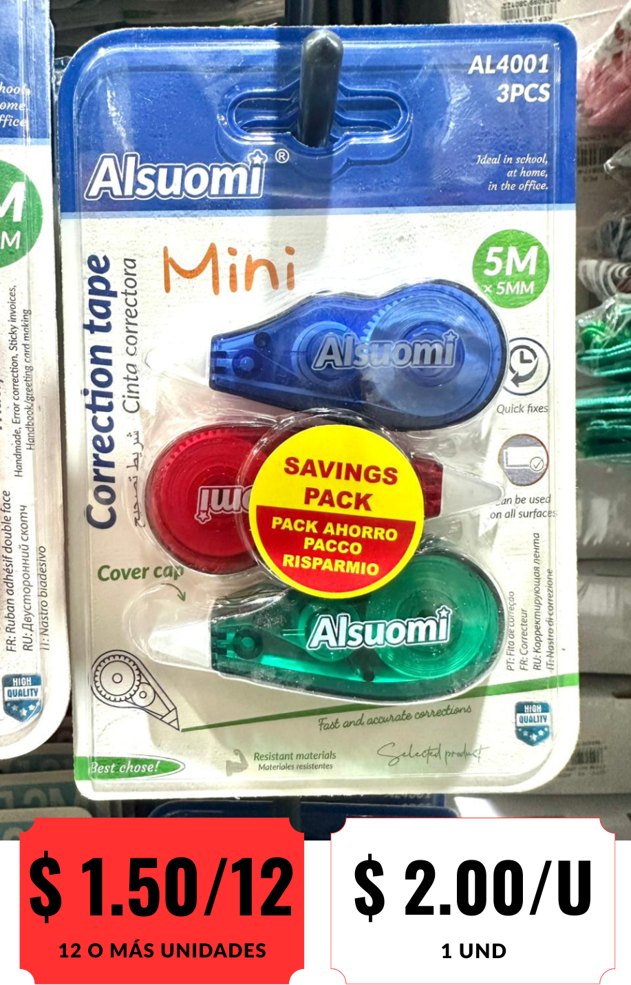 cintas correctoras