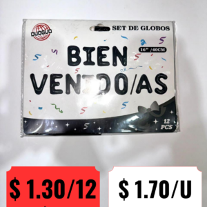 Set de Globos Bienvenidos/as