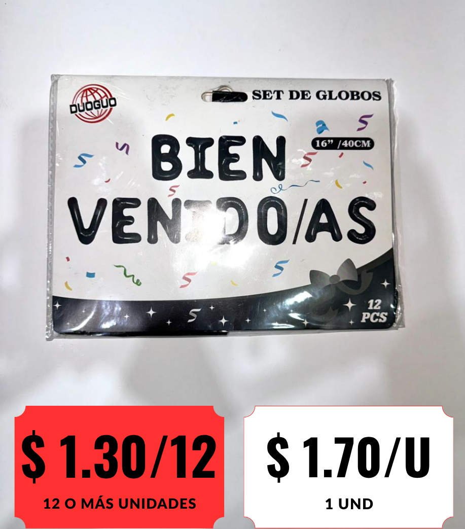 Set de Globos Bienvenidos/as