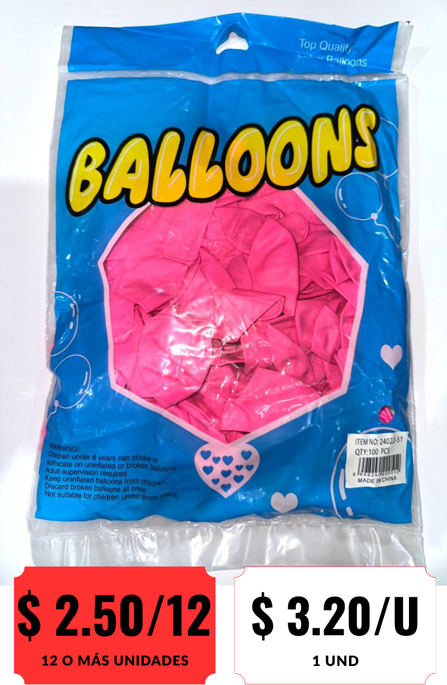 Globos de Color Rosa