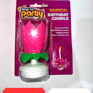 Vela Musical Flor de Loto