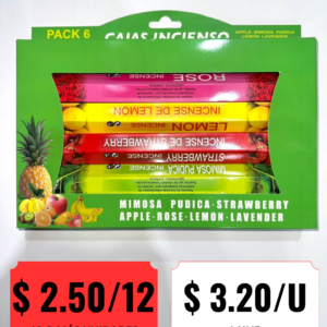 Set de 6 Cajas de Incienso